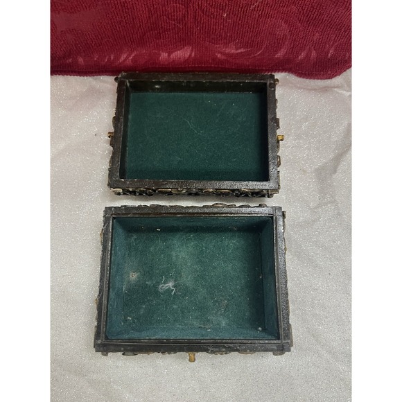 UNIQUE‎ VINTAGE TRINKET BOX A LITTLE OF ALL 4.5 X 3.5 (1505) - Picture 10 of 10